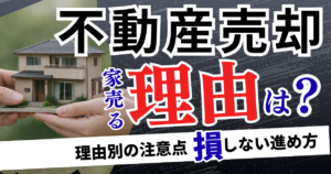 不動産売却の理由は人それぞれ｜理由別の注意点と損しない進め方