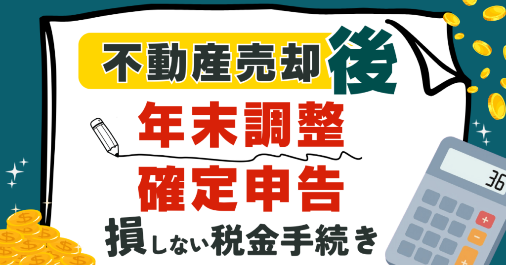 不動産売却後の年末調整と確定申告｜損しない税金手続きの全手順