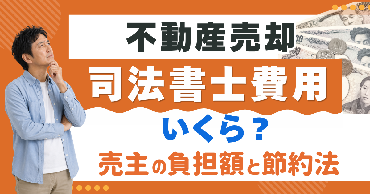 不動産売却の司法書士費用はいくら？売主の負担額と節約法