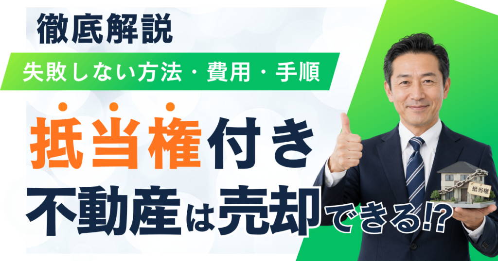 抵当権付き不動産は売却できる？失敗しない方法・費用・手順を解説