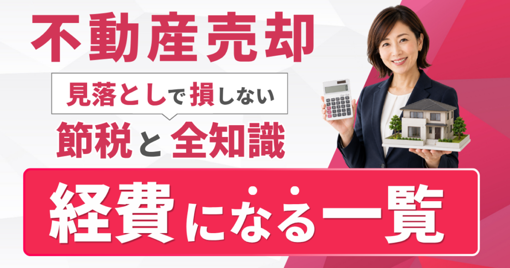 不動産売却の経費になるもの一覧｜見落としで損しない節税の全知識