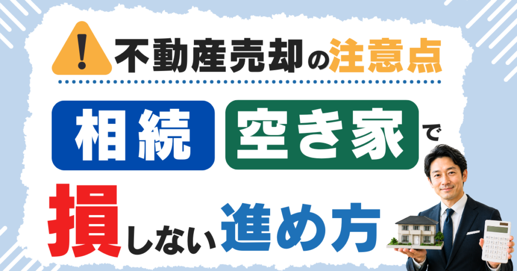 不動産売却の注意点を時系列で解説｜相続・空き家で損しない進め方