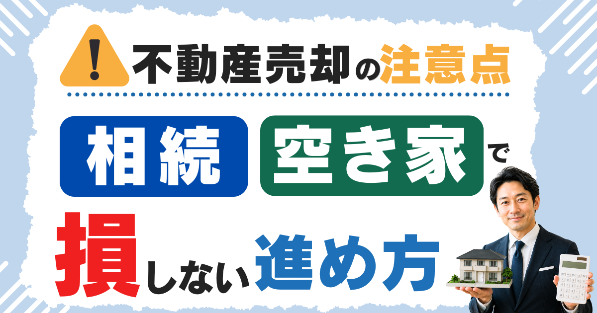 不動産売却の注意点を時系列で解説｜相続・空き家で損しない進め方