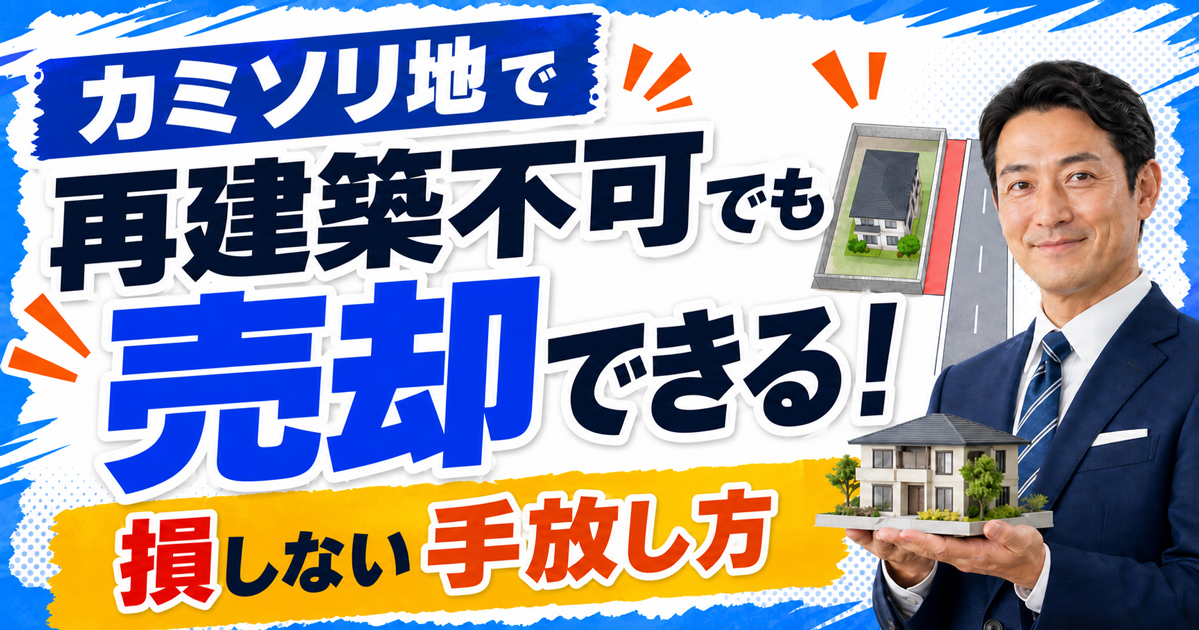 カミソリ地で再建築不可でも売却できる！損しない手放し方