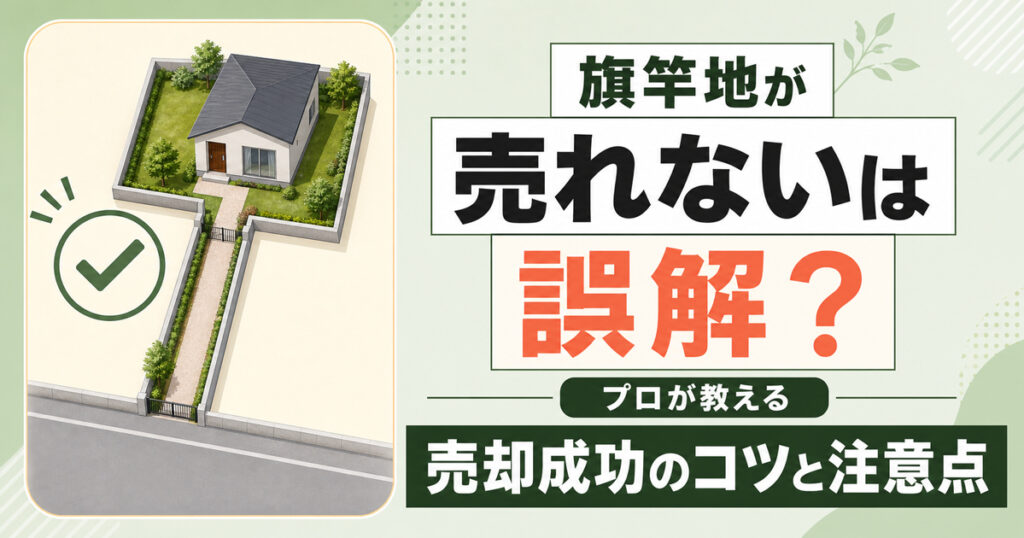 旗竿地が売れないは誤解？プロが教える売却成功のコツと注意点